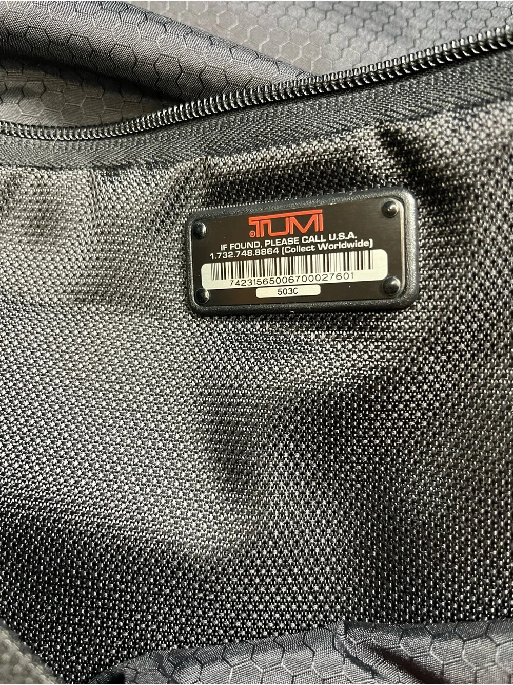 TUMI Alpha Bravo Barton Black Nylon Crossbody Messenger Bag Travel Carry On